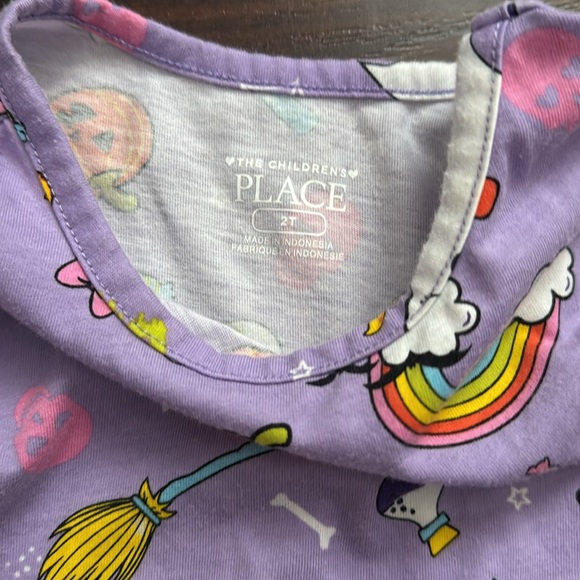 The Children’s place toddler girls purple Halloween pumpkin dress size 2t - Picture 3 of 3